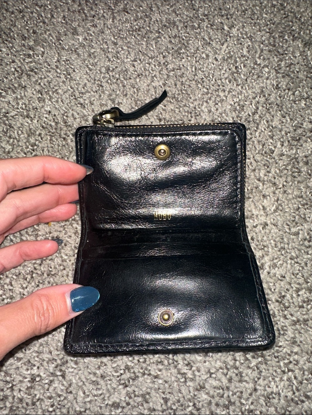 HOBO Black leather wallet